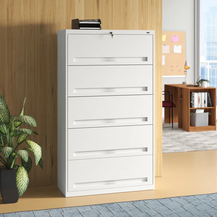 Tennsco Corp. 36'' Wide 5 -Drawer Steel File Cabinet