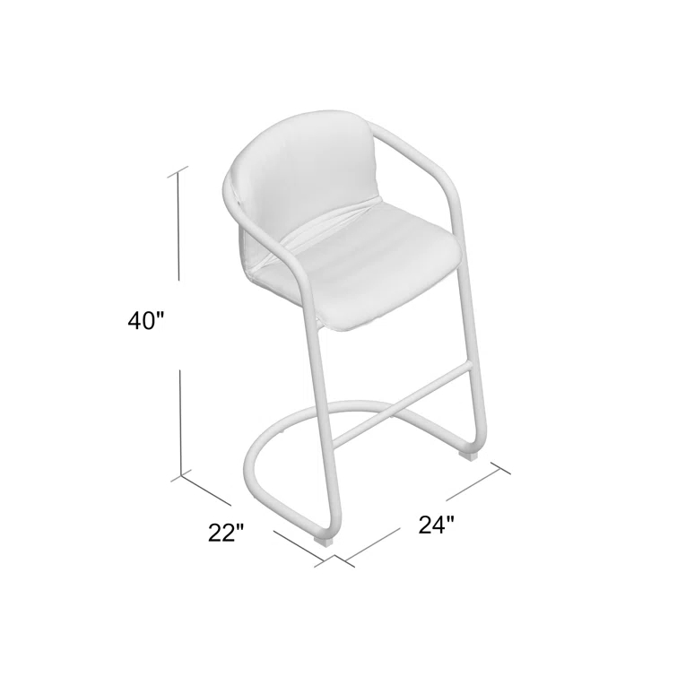 Chiavari Distressed Jet Brown Leather Counter Chair Duo