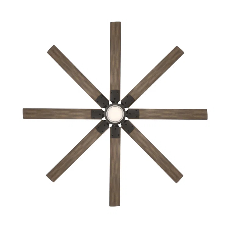 Renegade 8 - Blade Outdoor / Indoor Smart Ceiling Fan with Remote Control and LED Light Kit Included