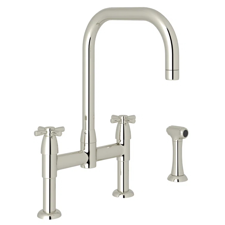 Holborn Bridge Kitchen Faucet With U-Spout and Side Spray