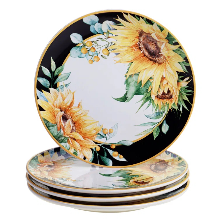Certified International Certified International Sunflower Fields Set/4 Dinner Plate (Set of 4)