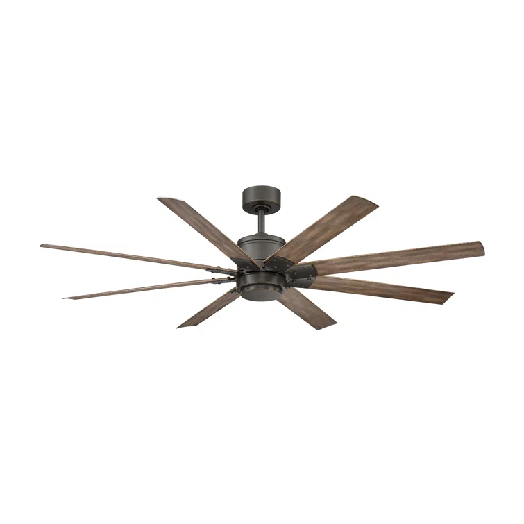 Renegade 8 - Blade Outdoor / Indoor Smart Ceiling Fan with Remote Control and LED Light Kit Included