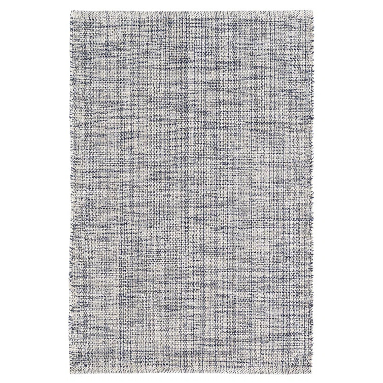 Marled Indigo Handwoven Cotton Rug