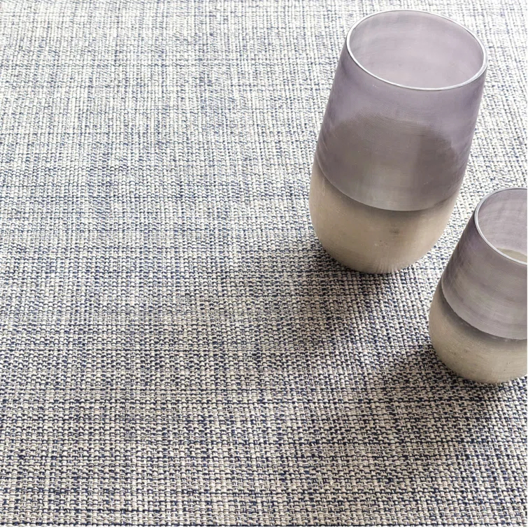Marled Indigo Handwoven Cotton Rug