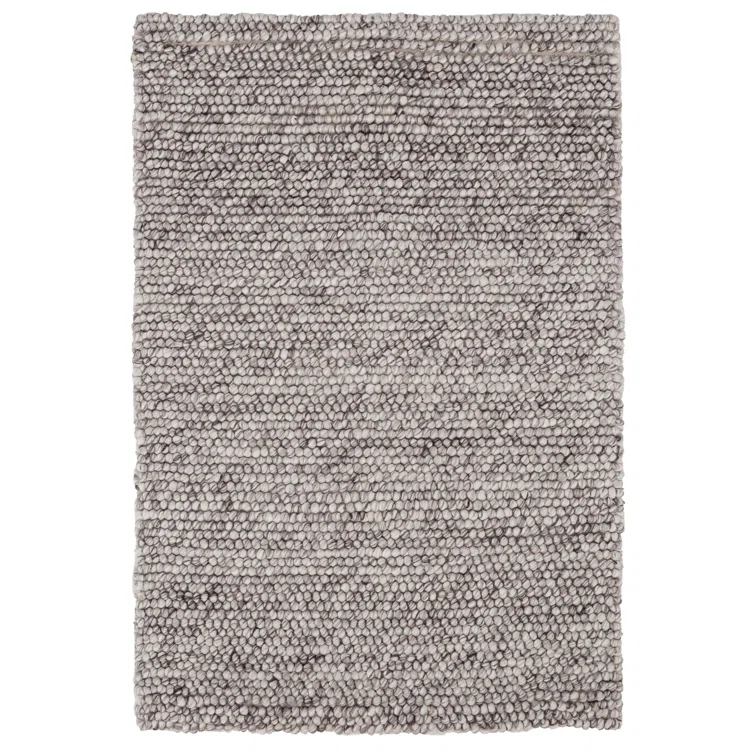 Niels Grey Handwoven Wool/Viscose Rug