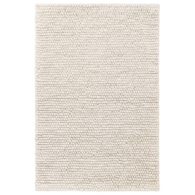 Niels Ivory Handwoven Wool/Viscose Rug