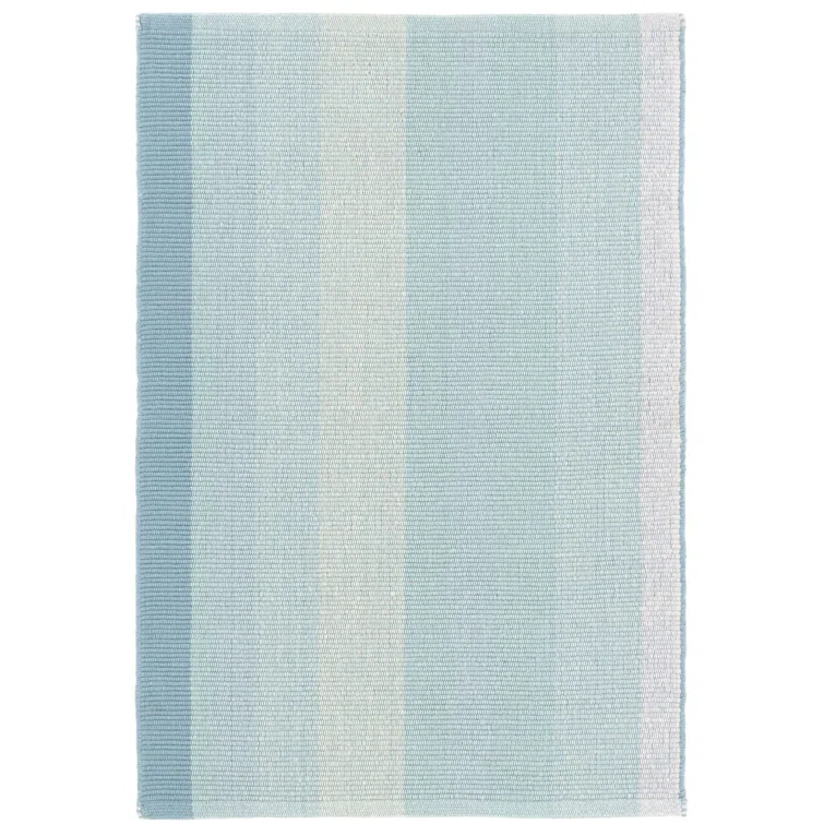 Shore Stripe Handwoven Cotton Rug