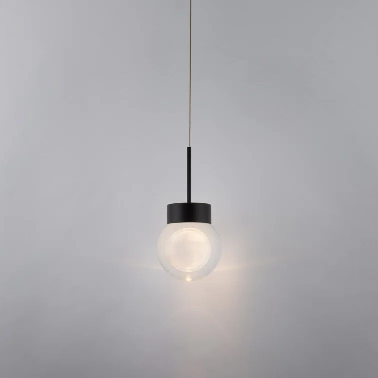 Double BubbleSingle Globe Dimmable LED Pendant