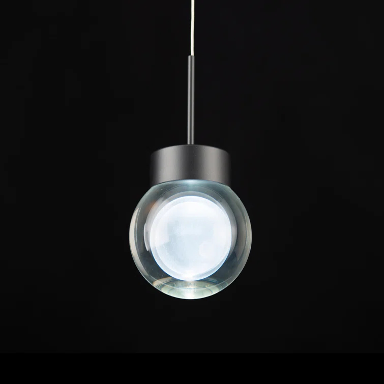 Double BubbleSingle Globe Dimmable LED Pendant
