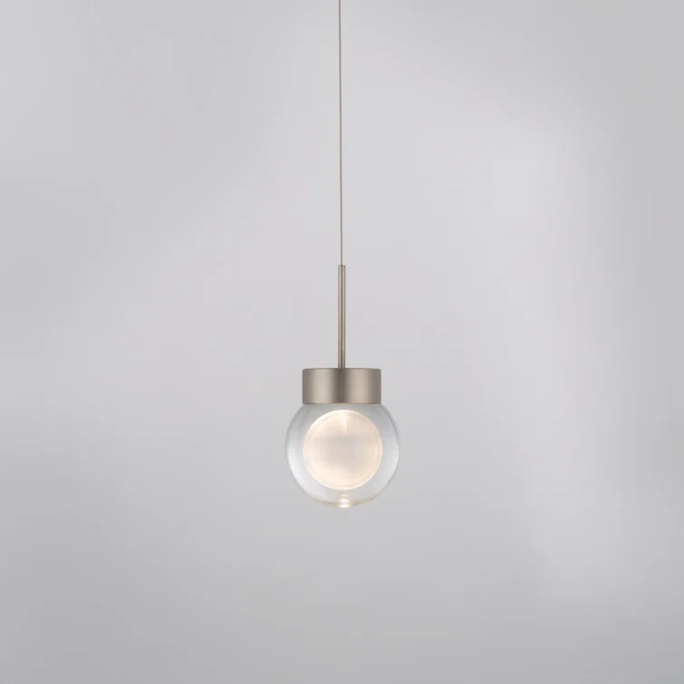 Double BubbleSingle Globe Dimmable LED Pendant