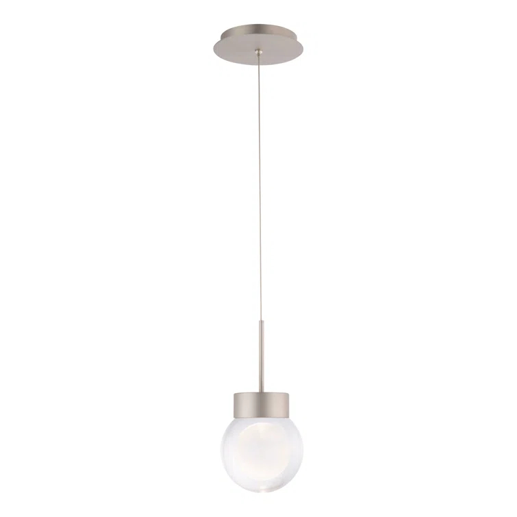 Double BubbleSingle Globe Dimmable LED Pendant