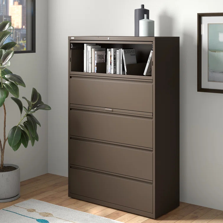 Lorell Fortress 44.5'' Wide 4 -Drawer File Cabinet