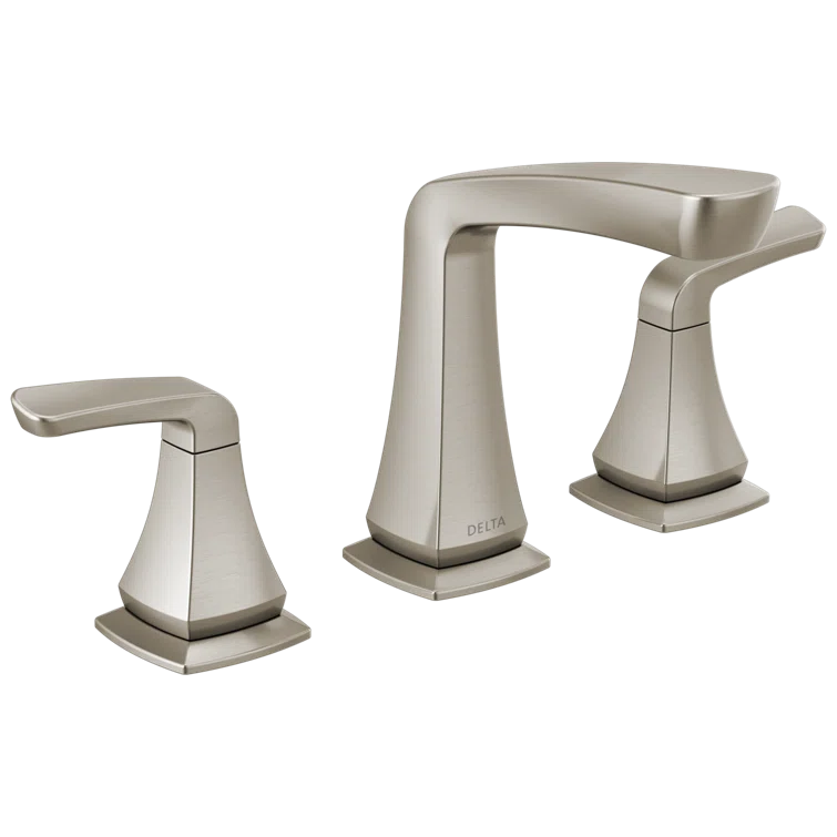 Vesna Widespread Bathroom Faucet 3 Hole, 2-handle Bathroom Sink Faucet with Drain Assembly