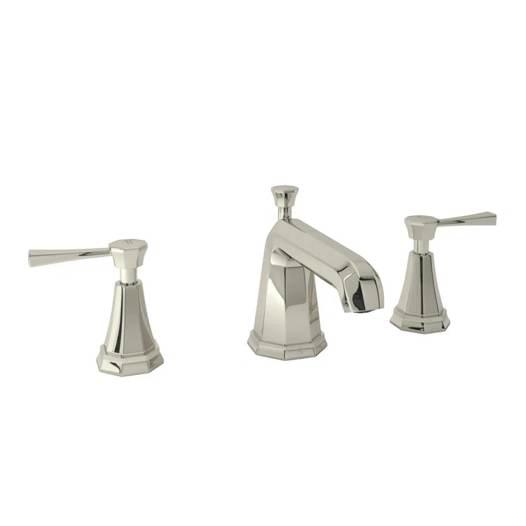Perrin & Rowe U.3141LS-PN-2 Deco Widespread Lavatory Faucet