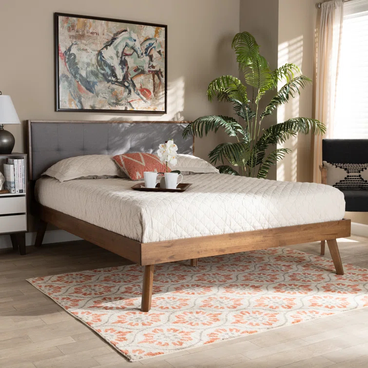 George Oliver Hephzibah Upholstered Platform Bed & Reviews | Wayfair