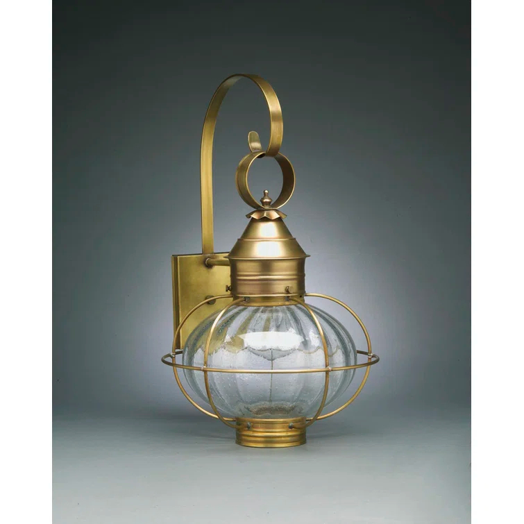 Onion 1-Light Outdoor Wall Lantern