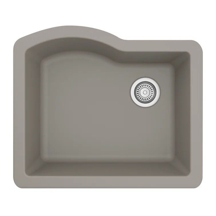 Karran Undermount Quartz Composite 24'' X 20-3/4'' Single Bowl Kitchen Sink