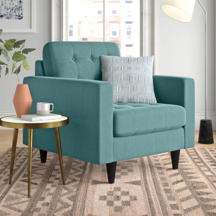 Modway Empress' Mid Century Tufted Arm Chairs