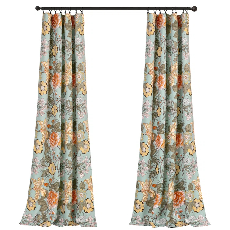 Lush Decor Polyester Room Darkening Curtain Pair (Set of 2)