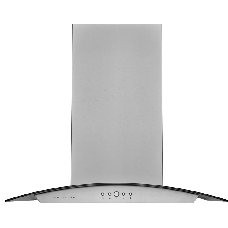 Hauslane Hauslane 30" Stainless Steel 600 CFM Convertible Island Range Hood with Baffle Filter IS-200SS-30