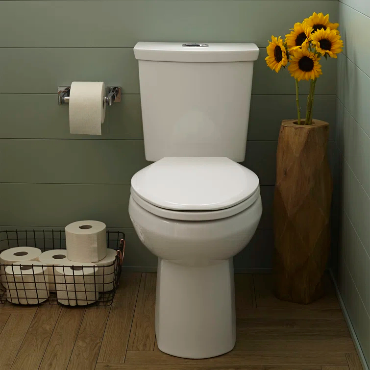 American Standard H2Option 1.28 Gallons GPF Elongated Comfort Height Floor Mounted Kit (Seat Not Included)