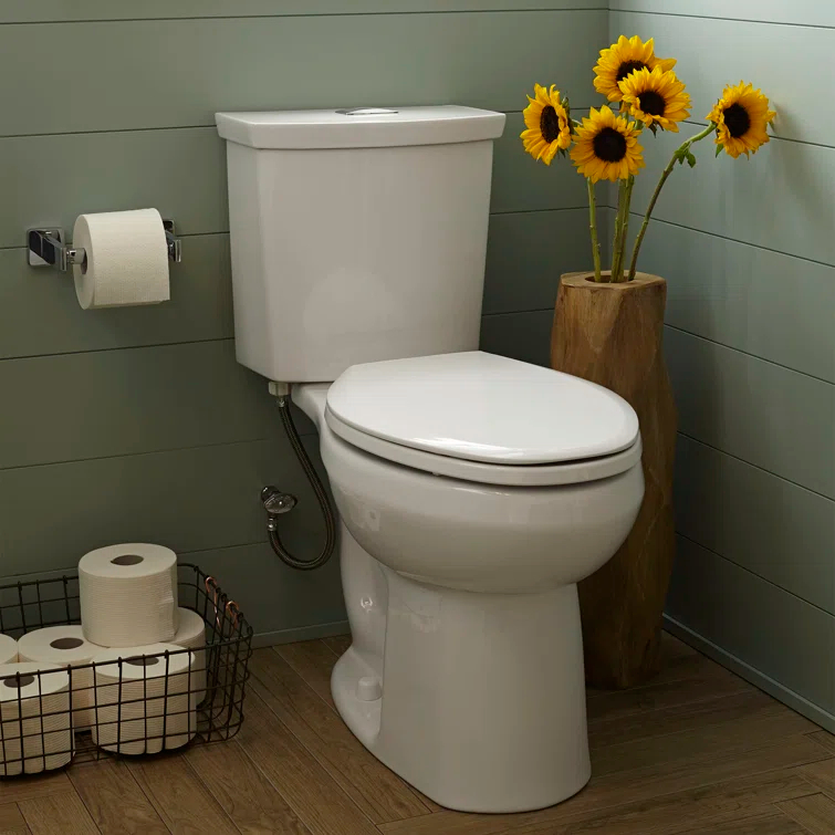 American Standard H2Option 1.28 Gallons GPF Elongated Comfort Height Floor Mounted Kit (Seat Not Included)
