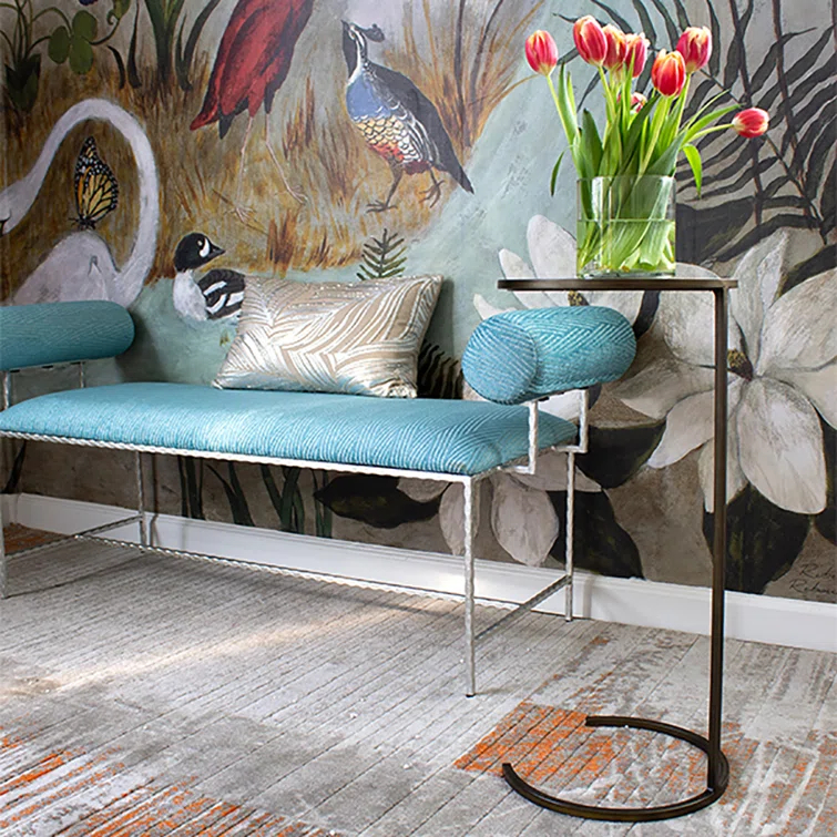 Monaco Mirrored Glass Top End Table