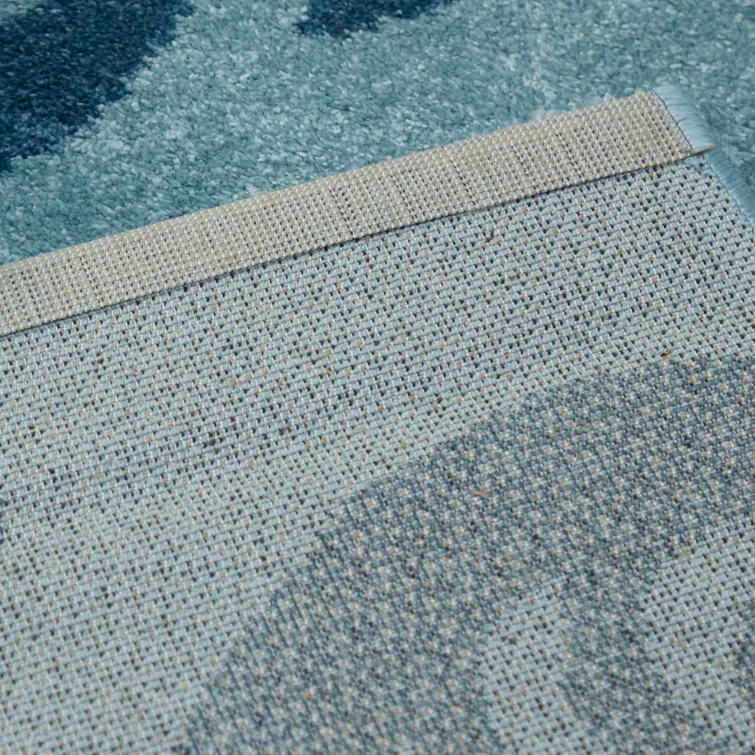 Boca Blue/White Area Rug