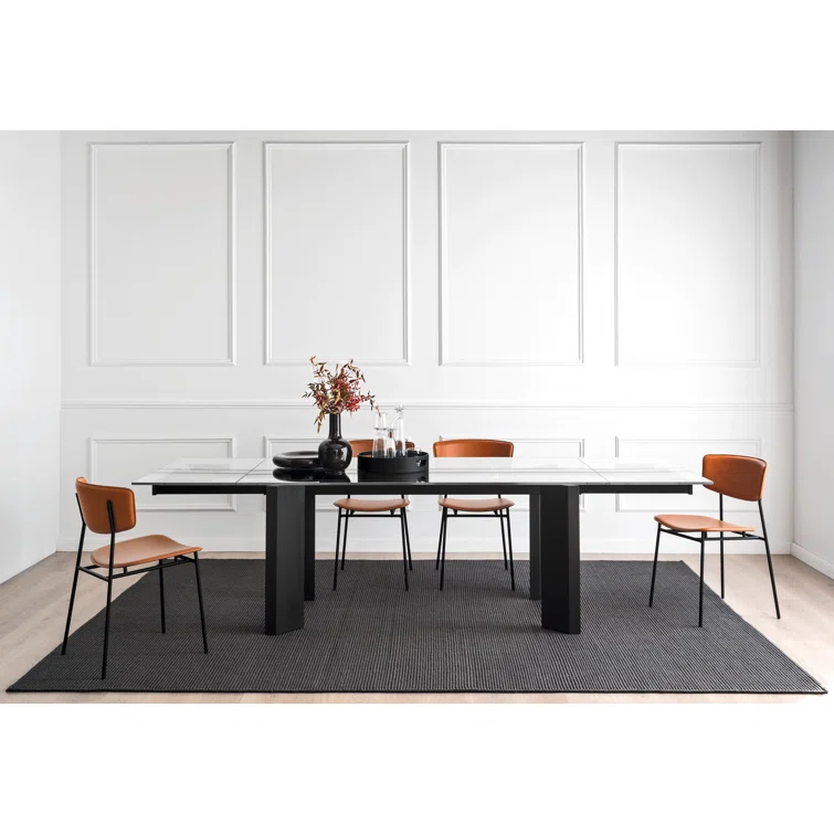 Fifties Metal Chair with Upholstered Seat and Back