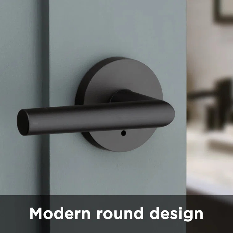 Milan Privacy Door Lever with Round Rosette