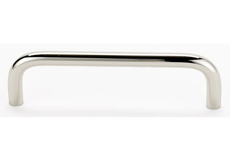 Polished Nickel 4'' Bar Pull with Mounting Hardware