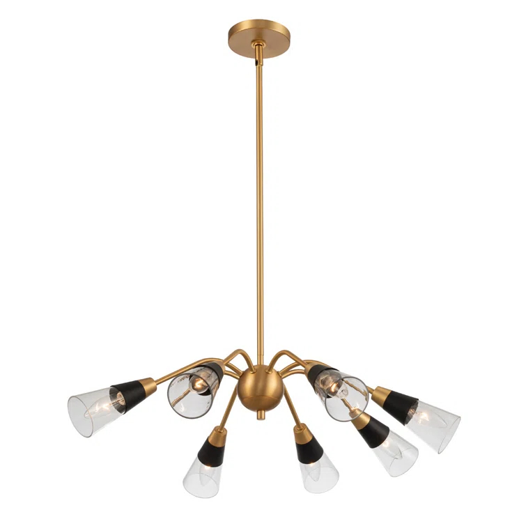 Ponti 8 - Light Steel Dimmable Sputnik Sphere Chandelier