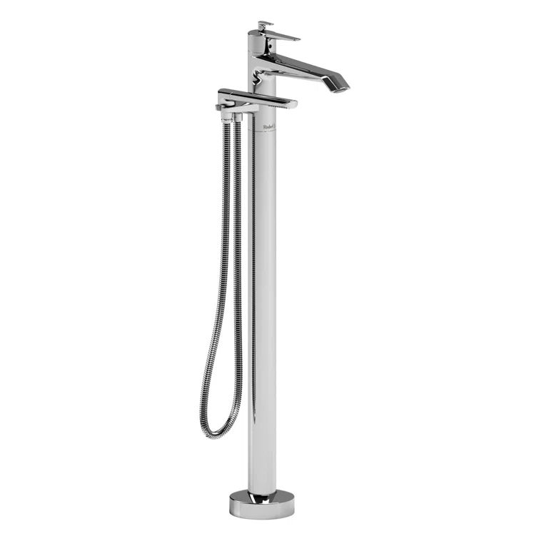 Venty Thermostatic Single Hole Floor Mount Tub Filler Trim