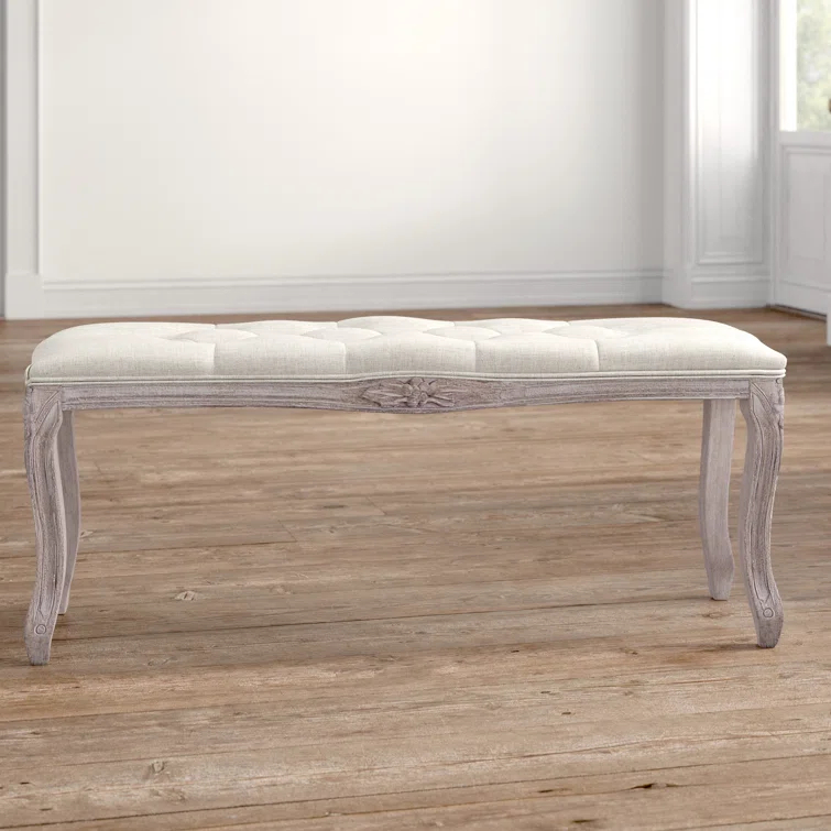 Modway Regal Vintage French Upholstered Fabric Bench