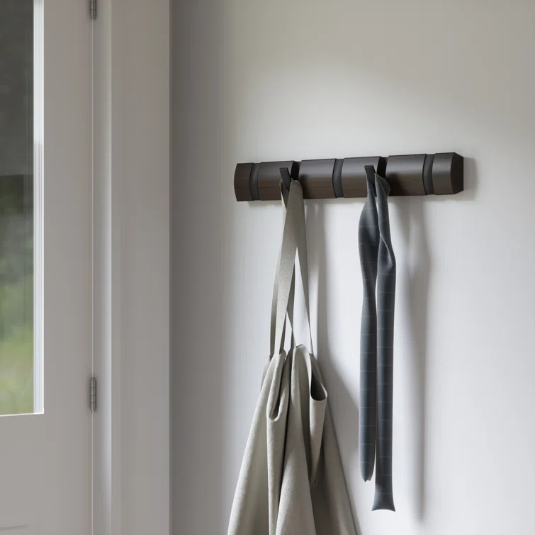 Flip 5 - Hook Solid Wood Coat Rack