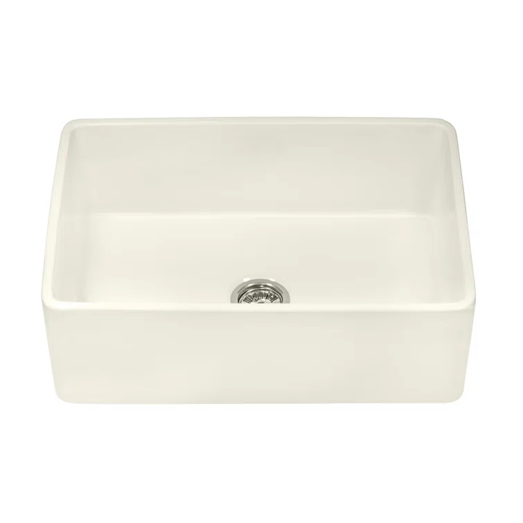 Ruvati 33 inch Fireclay Farmhouse Apron-Front Kitchen Sink Reversible