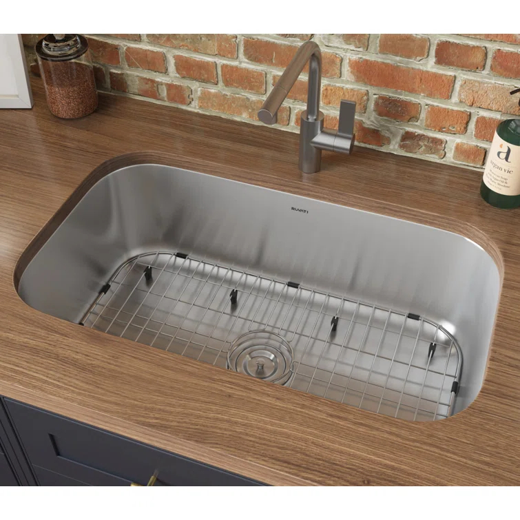 Ruvati 30-inch Undermount 16 Gauge Stainless Steel Kitchen Sink Single Bowl
