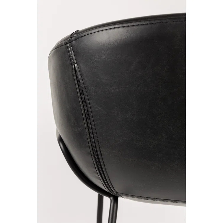 Feston Upholstered Counter Stool with Metal Frame