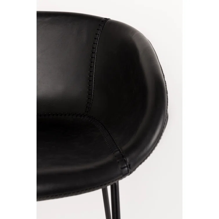 Feston Upholstered Counter Stool with Metal Frame