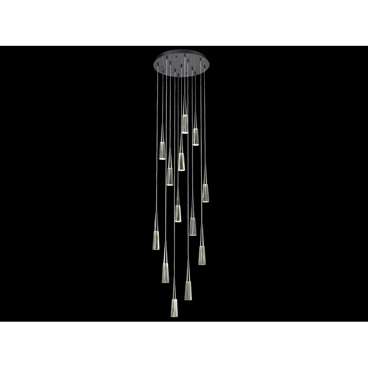 Encino 13 - Light Dimmable Tiered Chandelier