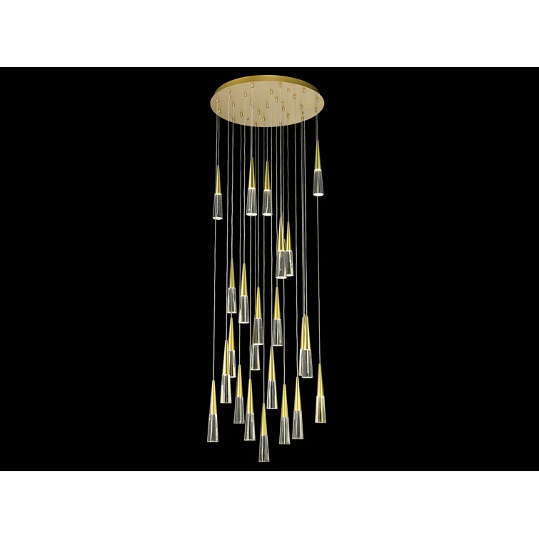 Avalon 25 - Light Dimmable Tiered Chandelier