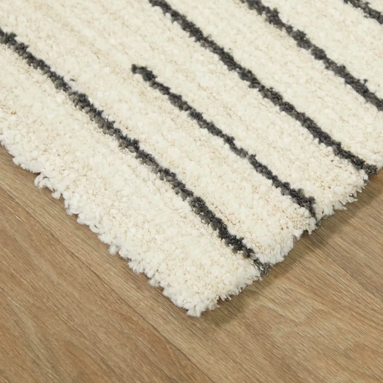 Bonfiglio Power Loom Cream/Gray Area Rug