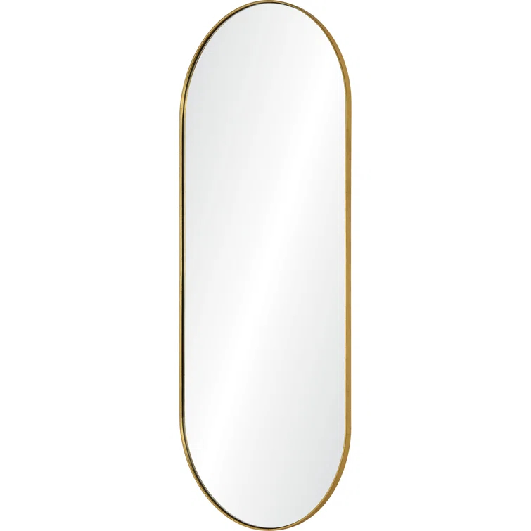 Renwil Marius 24 in. x 60 in. Oval Framed Mirror