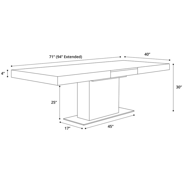 Rectangular Dining Table