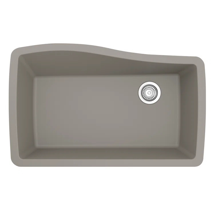 Karran Karran Undermount Quartz Composite 33-1/2'' X 21'' Single Bowl Kitchen Sink QU-722-CN