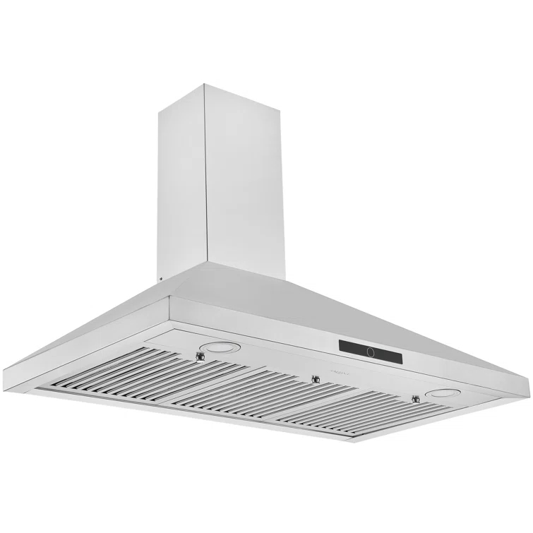 Ancona 36" Stainless Steel 600 CFM Convertible Wall Range Hood with Baffle Filter
