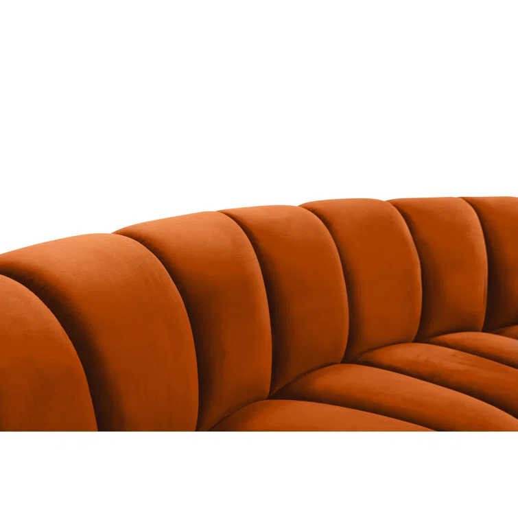 Edinger 9 - Piece Velvet Sectional