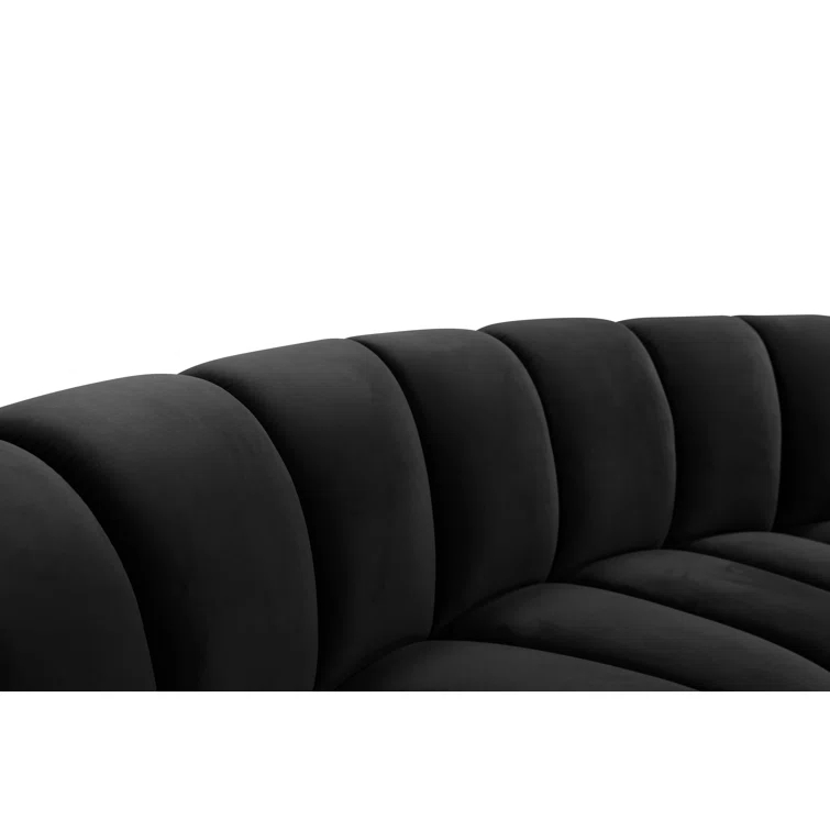 Edinger 9 - Piece Velvet Sectional