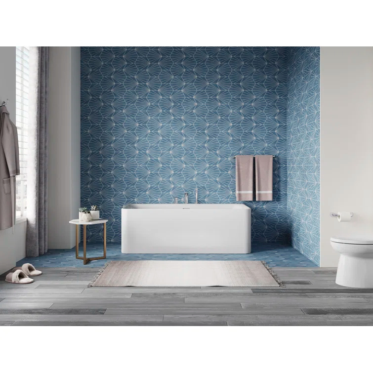 Unwind 67" x 32" Back-To-Wall Soaking Bathtub