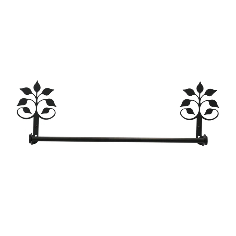 Village Wrought Iron 24'' 1 Wall Towel Bar TB-109-L